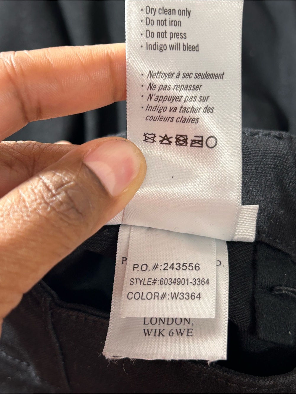 Paige Mayslie Jogger Black Coated Jeans Denim Utility Zip Ankle Pants Size 26 - Picture 5 of 8